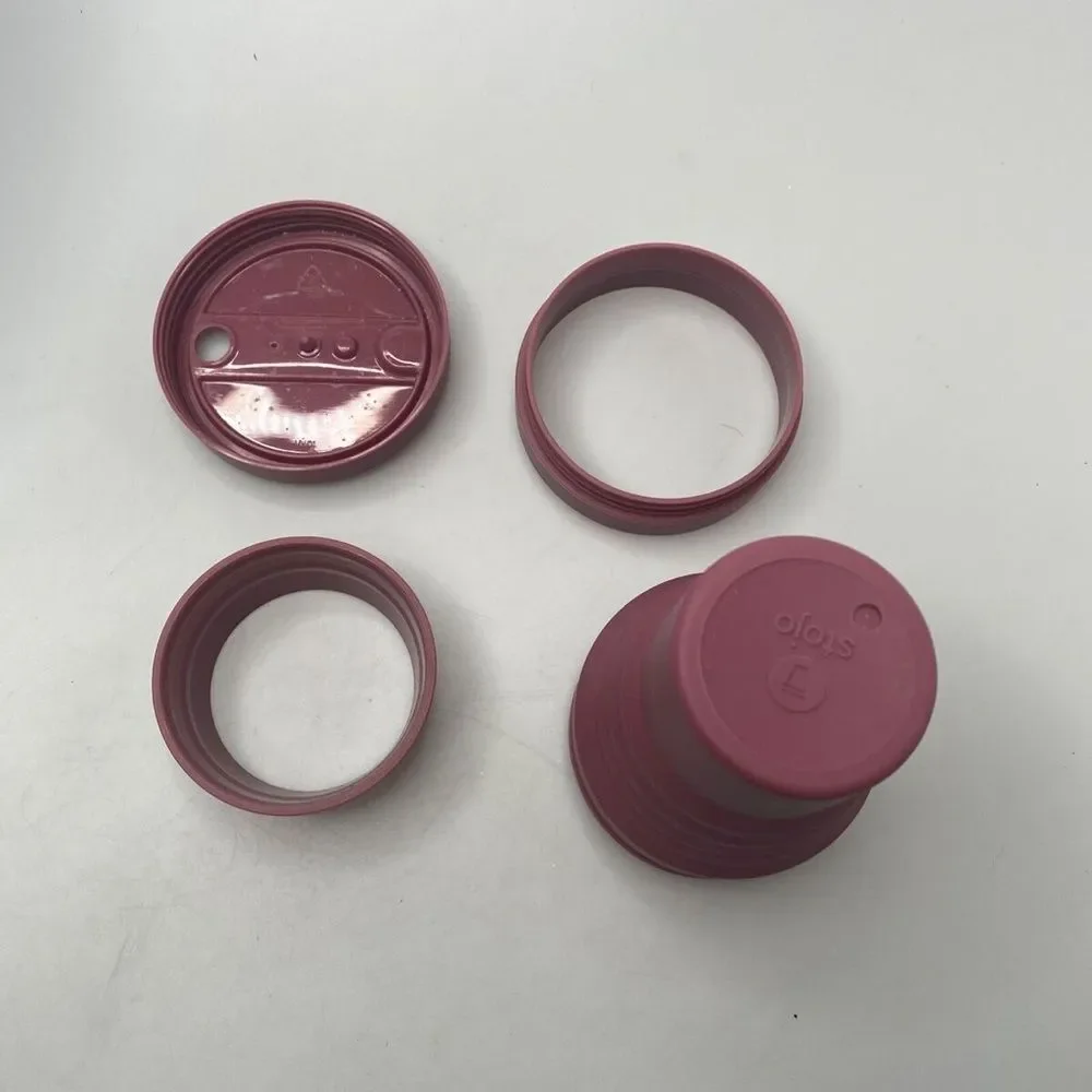 Stojo Collapsible Silicone Coffee Cup 12 Oz Travel Packing Camping Hiking